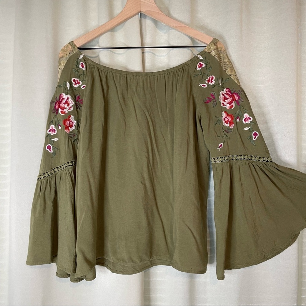 Altar’d State Embroidered Rayon Crop Top - Picture 8 of 12
